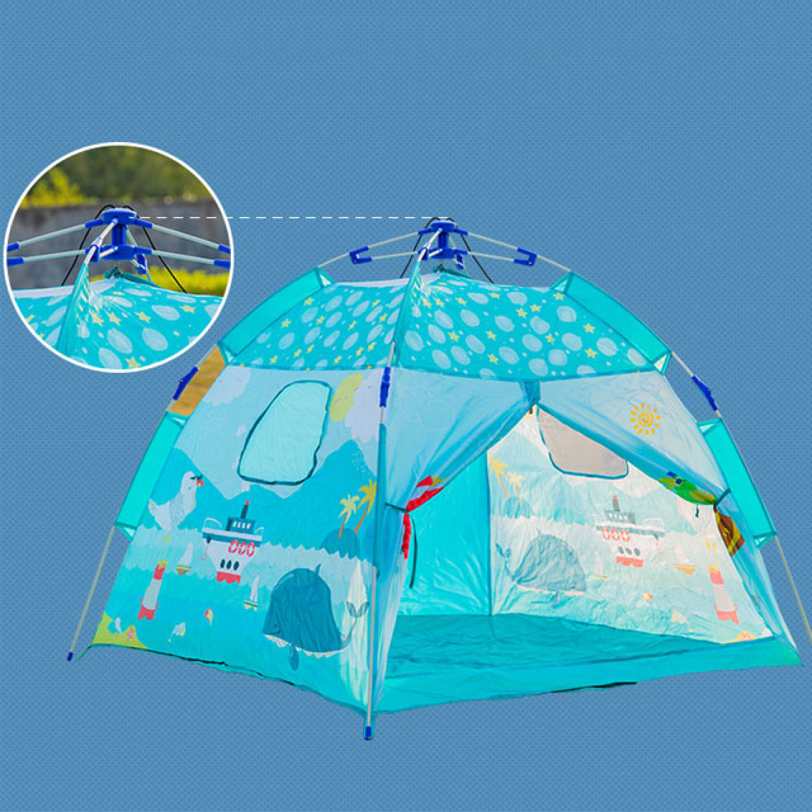 Customized Wholesale Children's Playhouse Castle House Folding Baby Toy House Tents