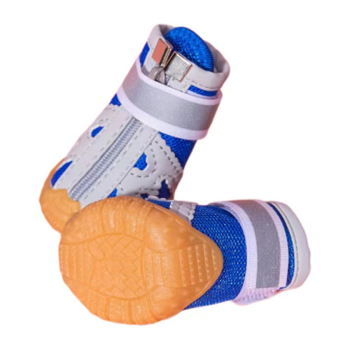 Outdoor Fashion Pet Shoes Cute Dog Paw Protector Boots Walking Anti-Slip Breathable Mesh Soft Pet Dog Shoes