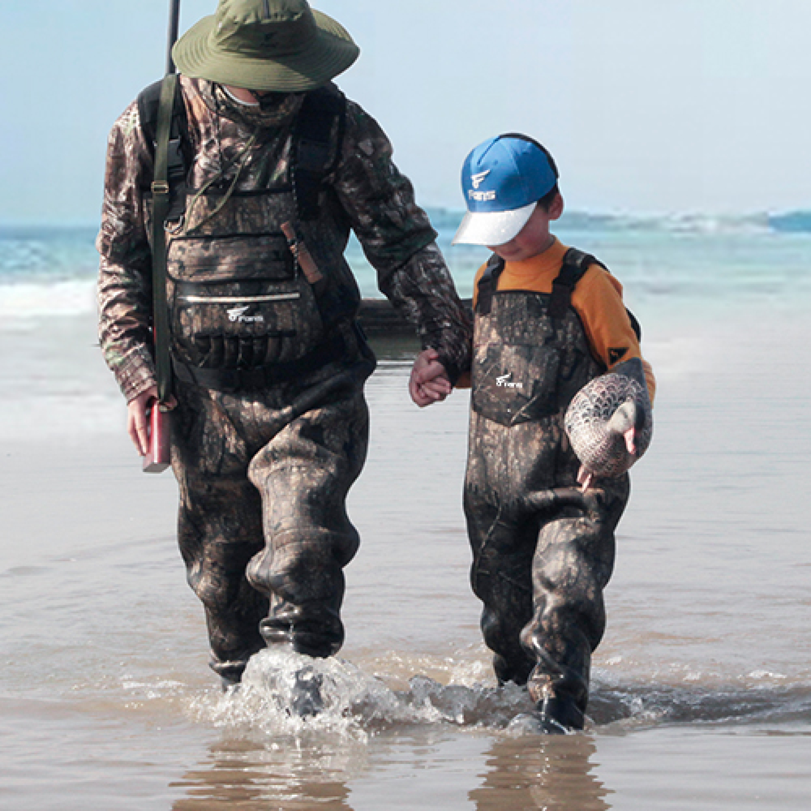 Kids Neoprene Waders Thermal Waterproof Waders With Boots