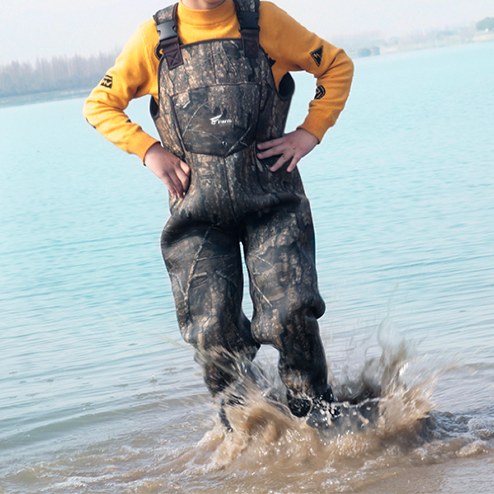 Kids Neoprene Waders Thermal Waterproof Waders With Boots