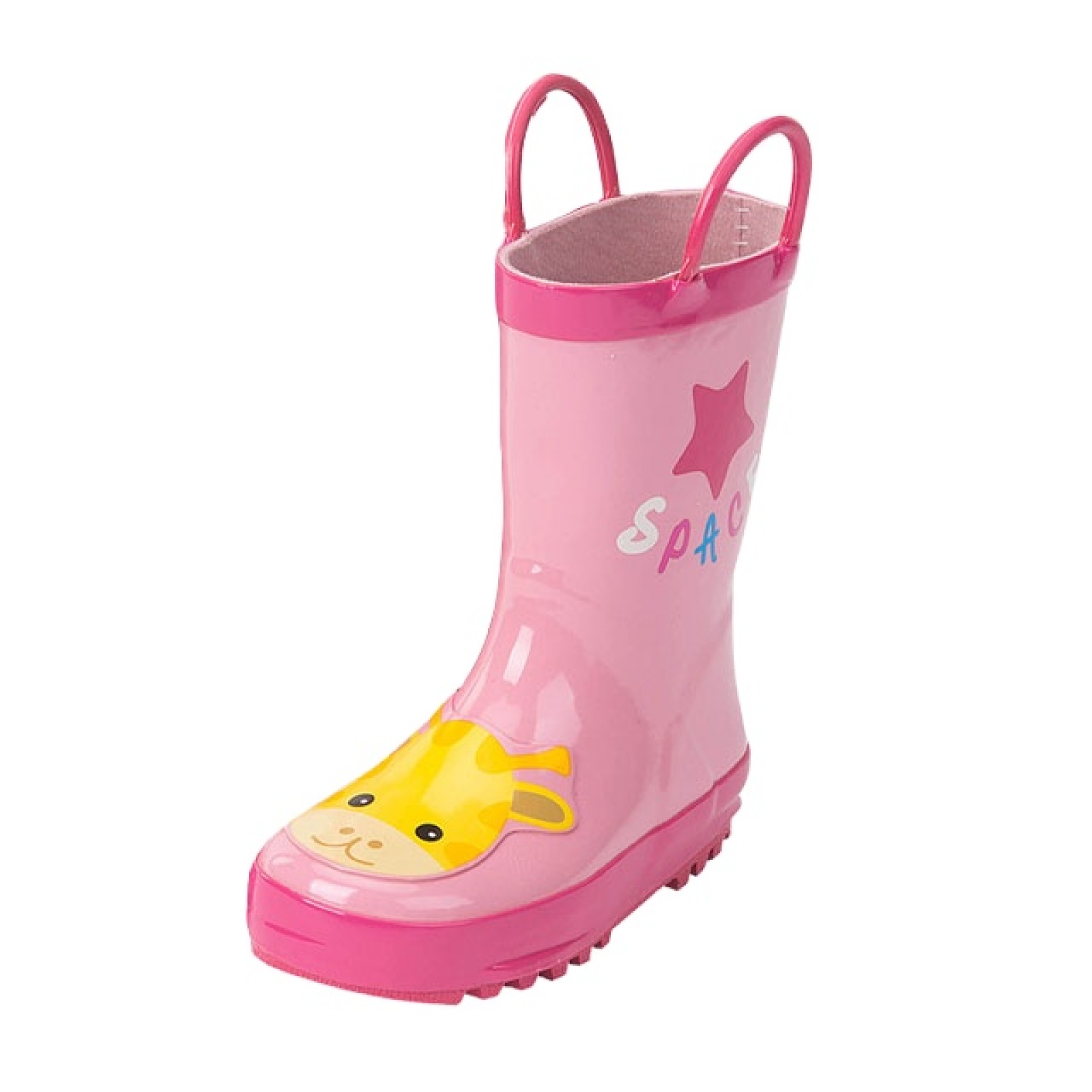 Wholesale Customized Kids Cute Rubber Rain Boots With Prints Rubber Wellington Rain Shoes With Handle