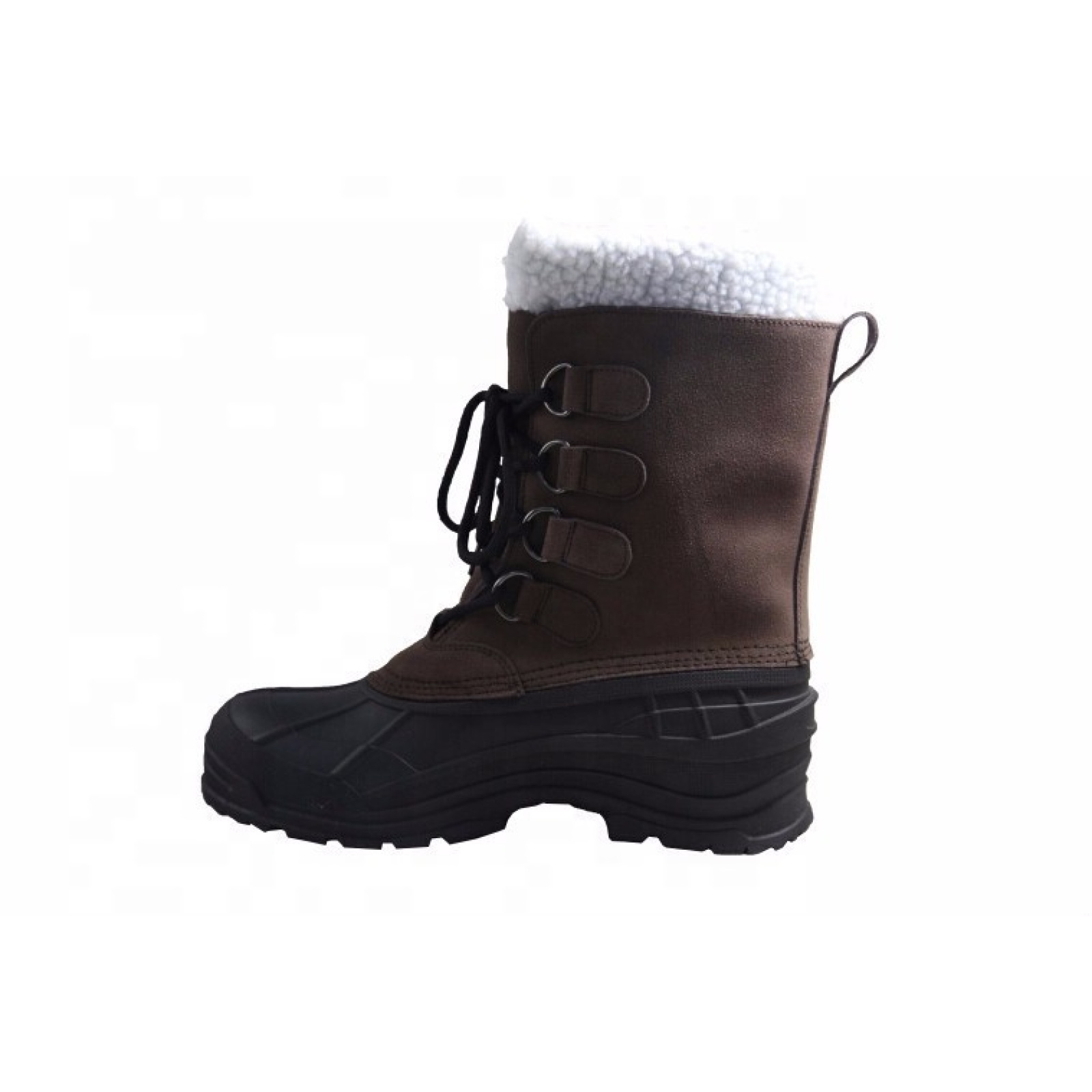 European Style Men White Fur Sonw Boots