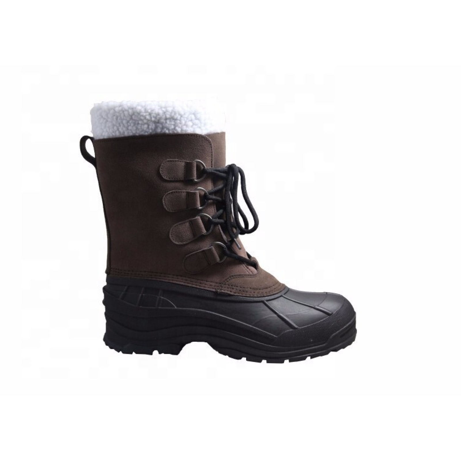 European Style Men White Fur Sonw Boots