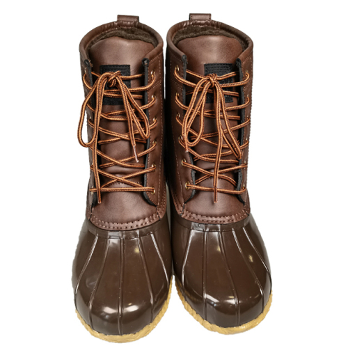 Men's Outdoor Waterproof PU Leather Duck Boots Warm Winter Snow Boots