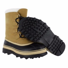 2020 Ladies Rubber Sole Leather Waterproof Snow Boots