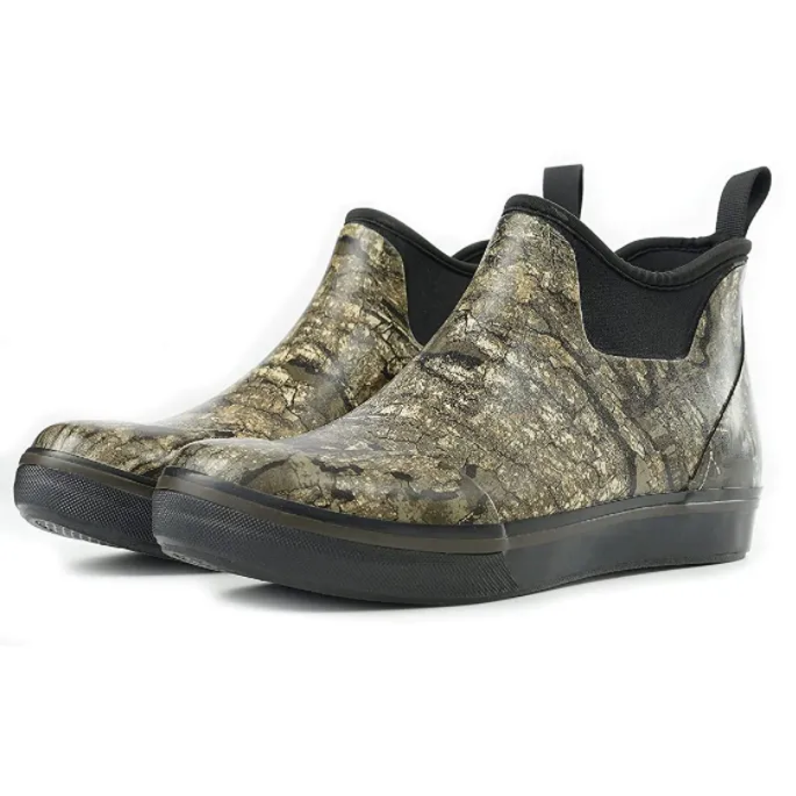 Mens Camo Deck Boots Neoprene Rubber Fishing Boots Hot sell Ankle Mud Muck Rain Boots Fashion Womens for Marine