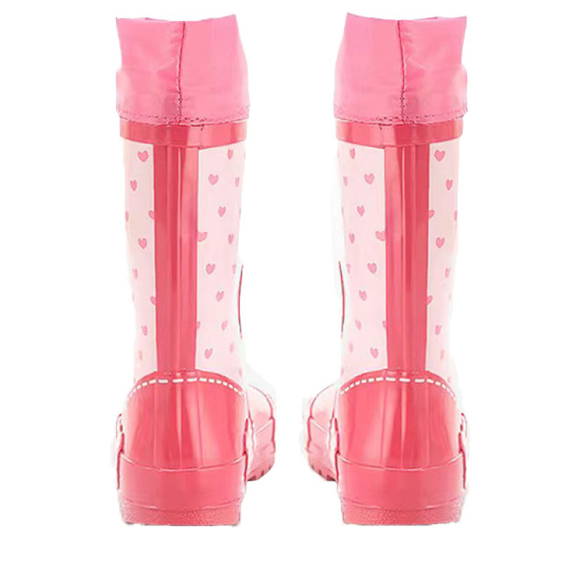 Hot Sale New Fashion Natural Rubber Boots Kids Wellies Waterproof Children Rain Boots With Prints