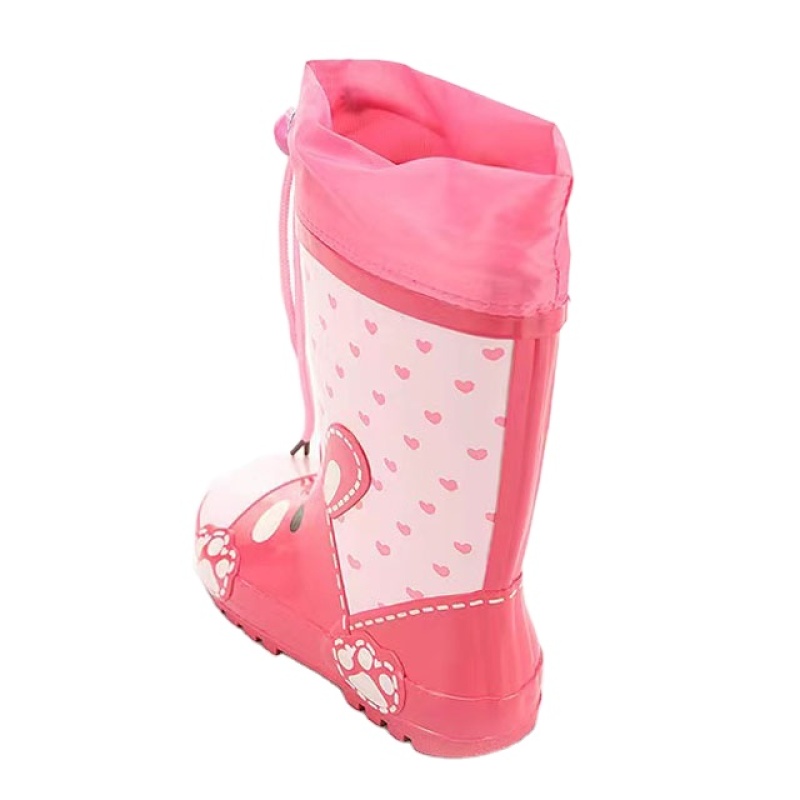Hot Sale New Fashion Natural Rubber Boots Kids Wellies Waterproof Children Rain Boots With Prints
