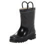 Children's Waterproof Natural Rubber Rain Boots with Easy-On Handles Simple For Kids