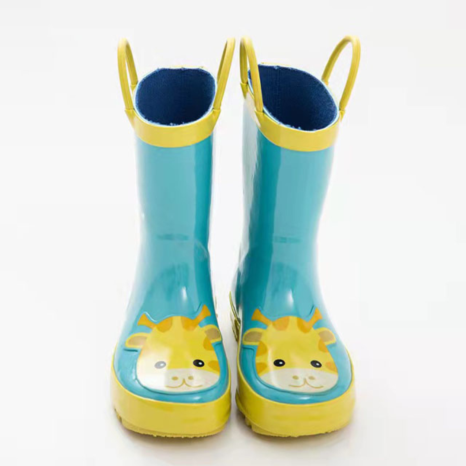 Hot Sale Waterproof Toddler Kids Rubber Rain Boots Gumboots Kids Wellies Rain Boots With Pull-on Handles