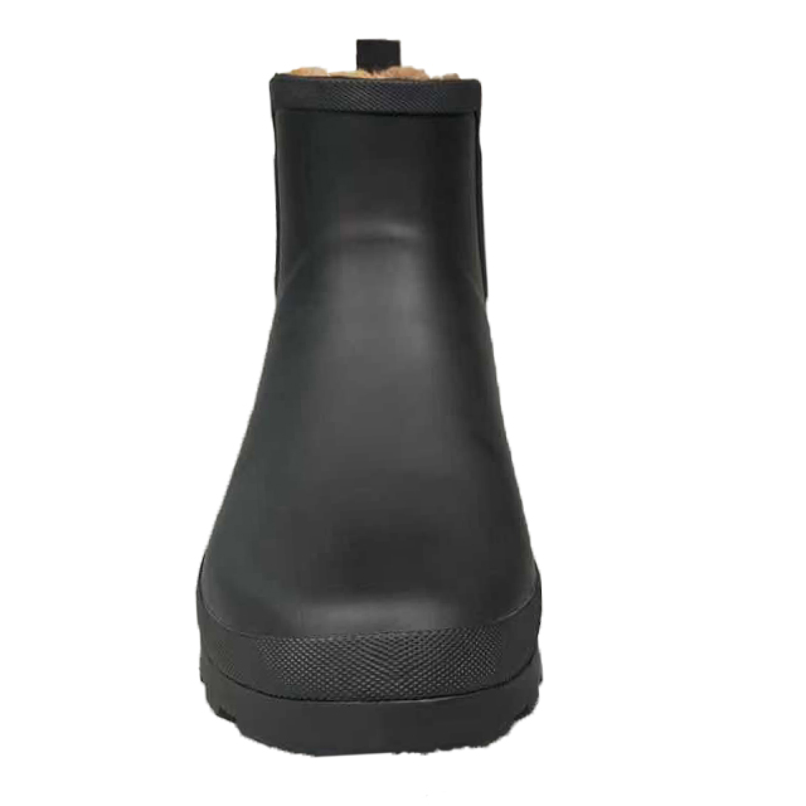 Winter  waterproof  rubber upper faux fur  warm lining ankle high boots for women