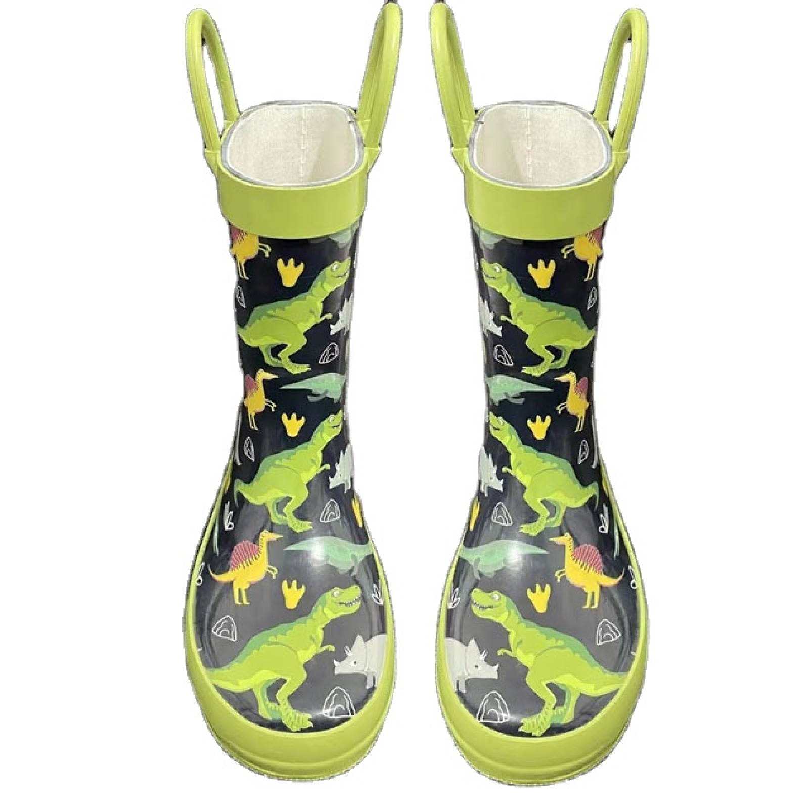 Hot Sale Fashion Design Rubber Boots Kids Wellies Waterproof Children Rain Boots with Handles