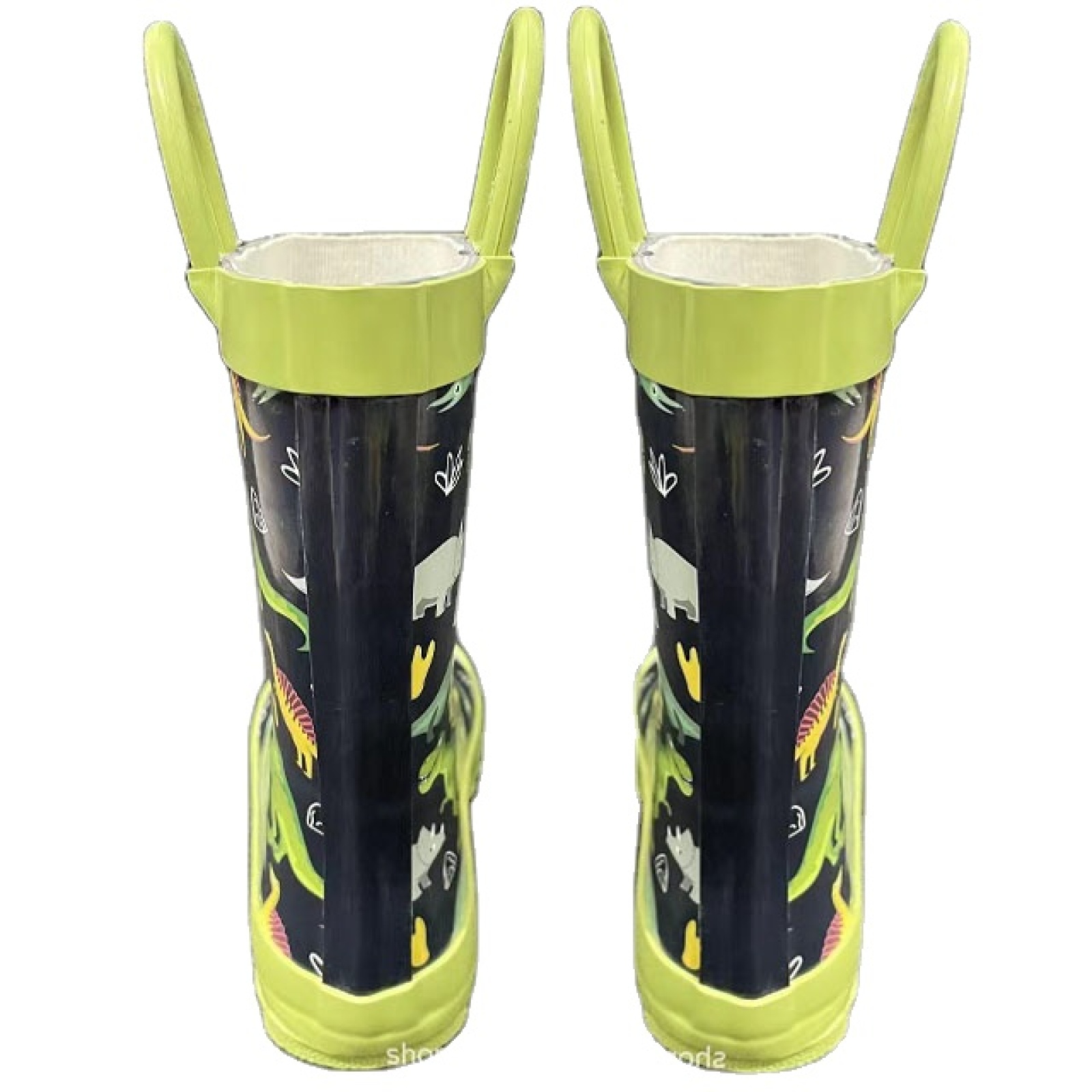 Hot Sale Fashion Design Rubber Boots Kids Wellies Waterproof Children Rain Boots with Handles