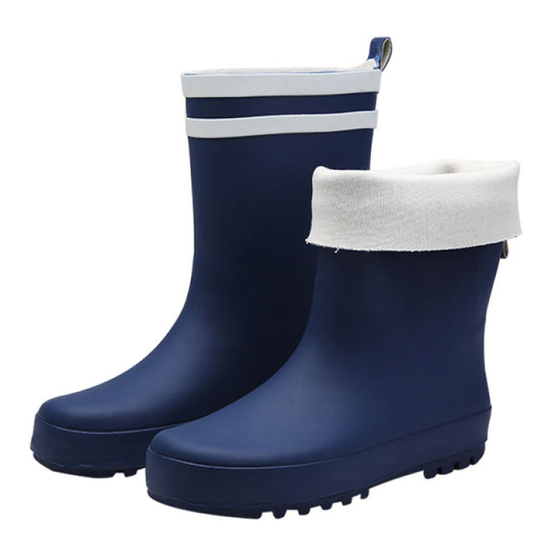 Wholesale Custom Blue Kids Rubber Wellington Gum Boots Children Wellies Rain Boots for Kids