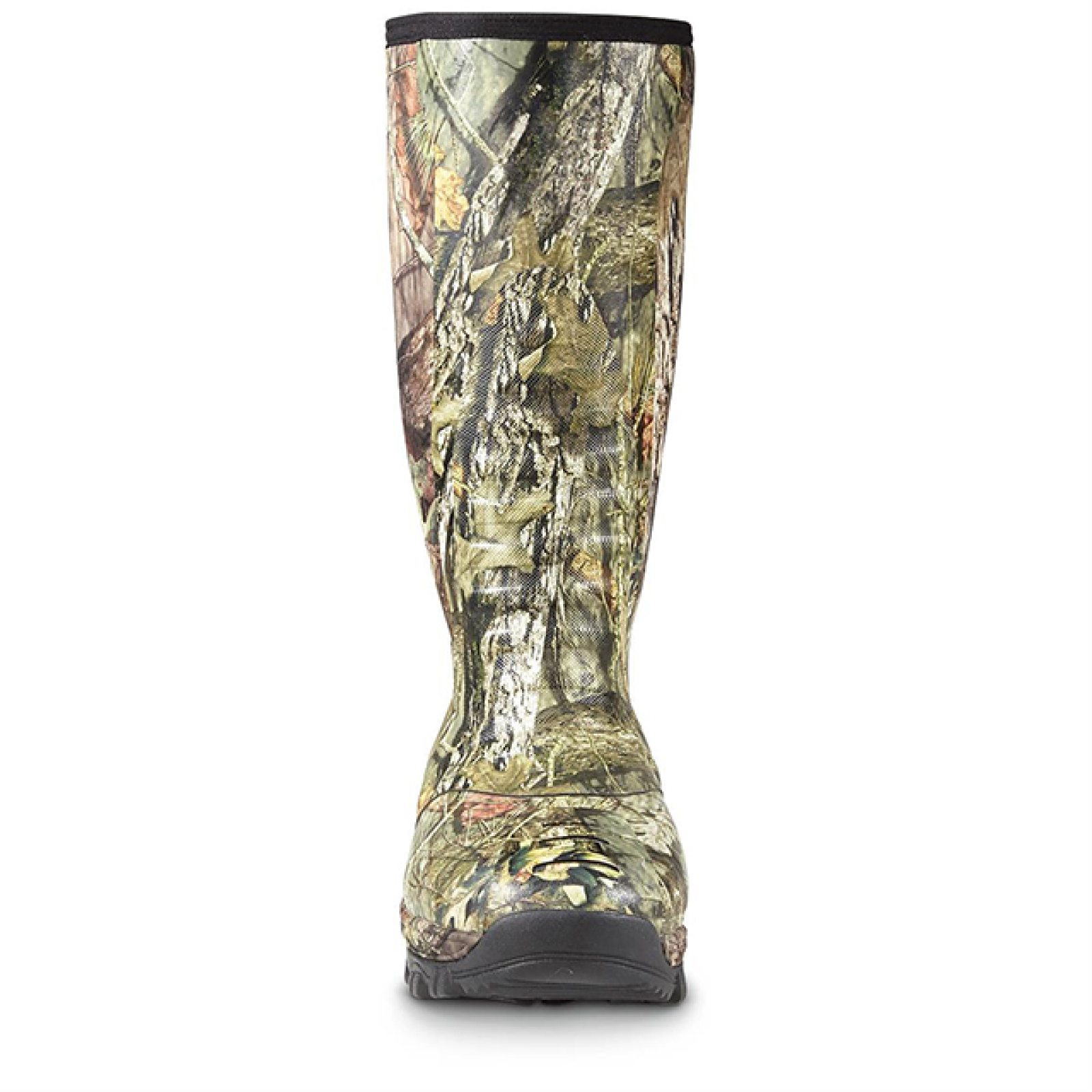 Men's Knee High Outdoor Waterproof Camo Hunting Rubber Boots with Airmesh Lining
