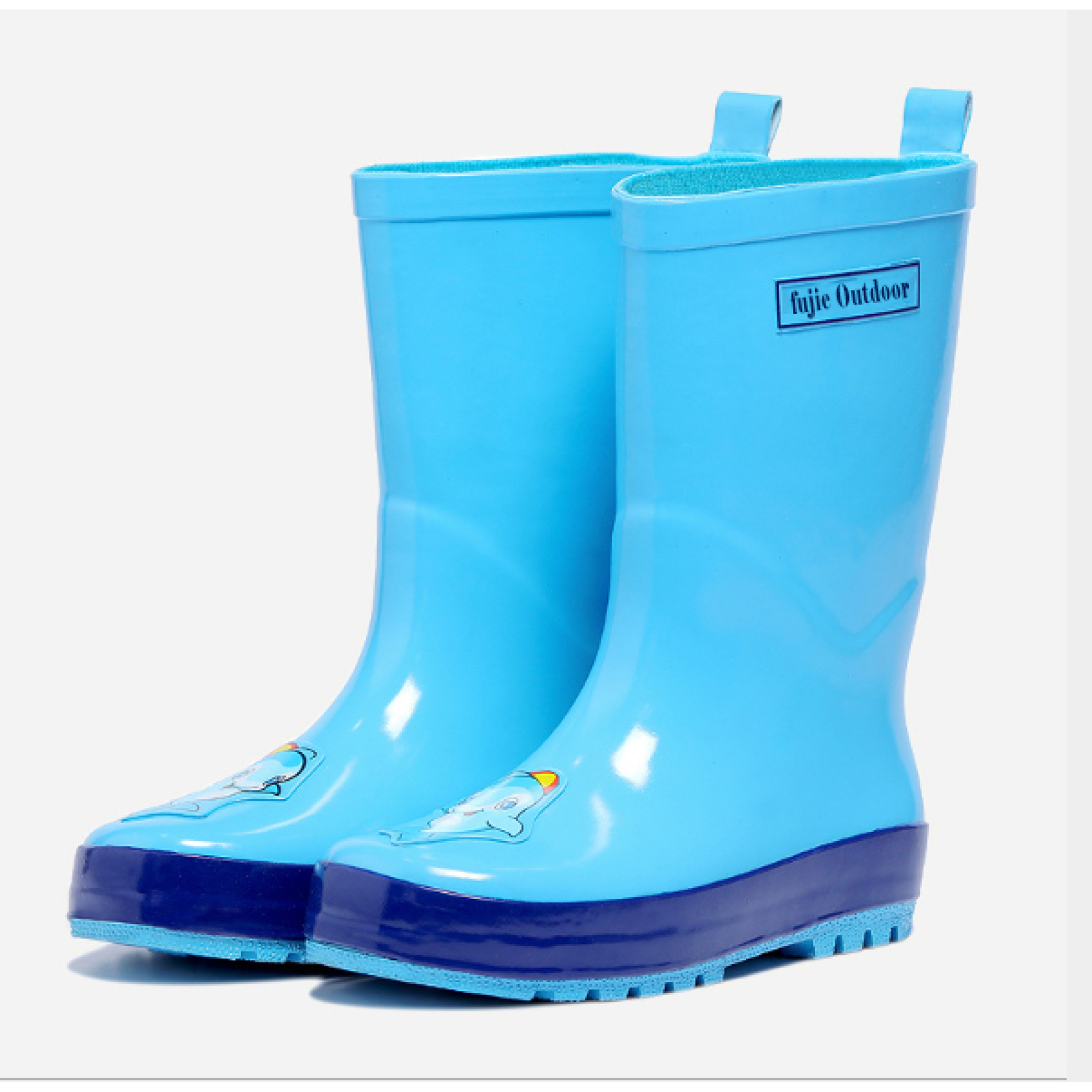 Customized Kids  Rubber Rain Gum Boots Children Wellies wholesale