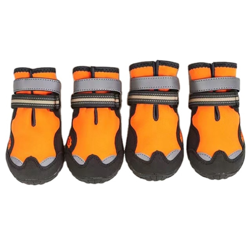 Hot Selling Waterproof Dog Boots Dog Outdoor Shoes For Small Medium Large Dogs With Reflective Straps