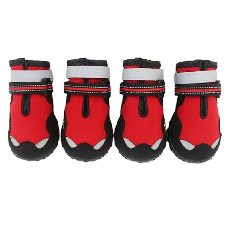 Hot Selling Waterproof Dog Boots Dog Outdoor Shoes For Small Medium Large Dogs With Reflective Straps
