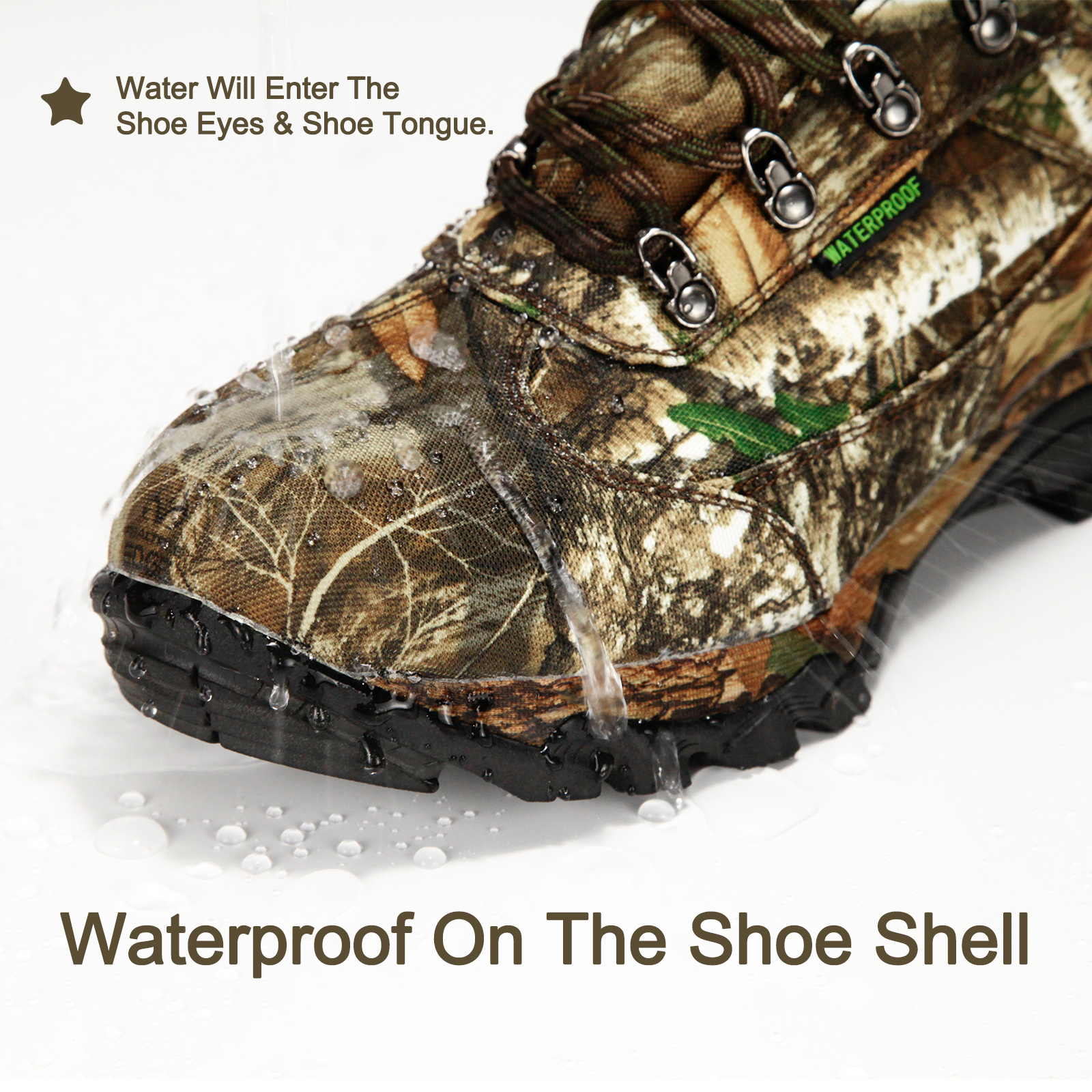 Mens Hunting Boots Wholesale New Styles Waterproof Men Lightweight Hiking Boots Outdoor Walking Boots With Camo Printing