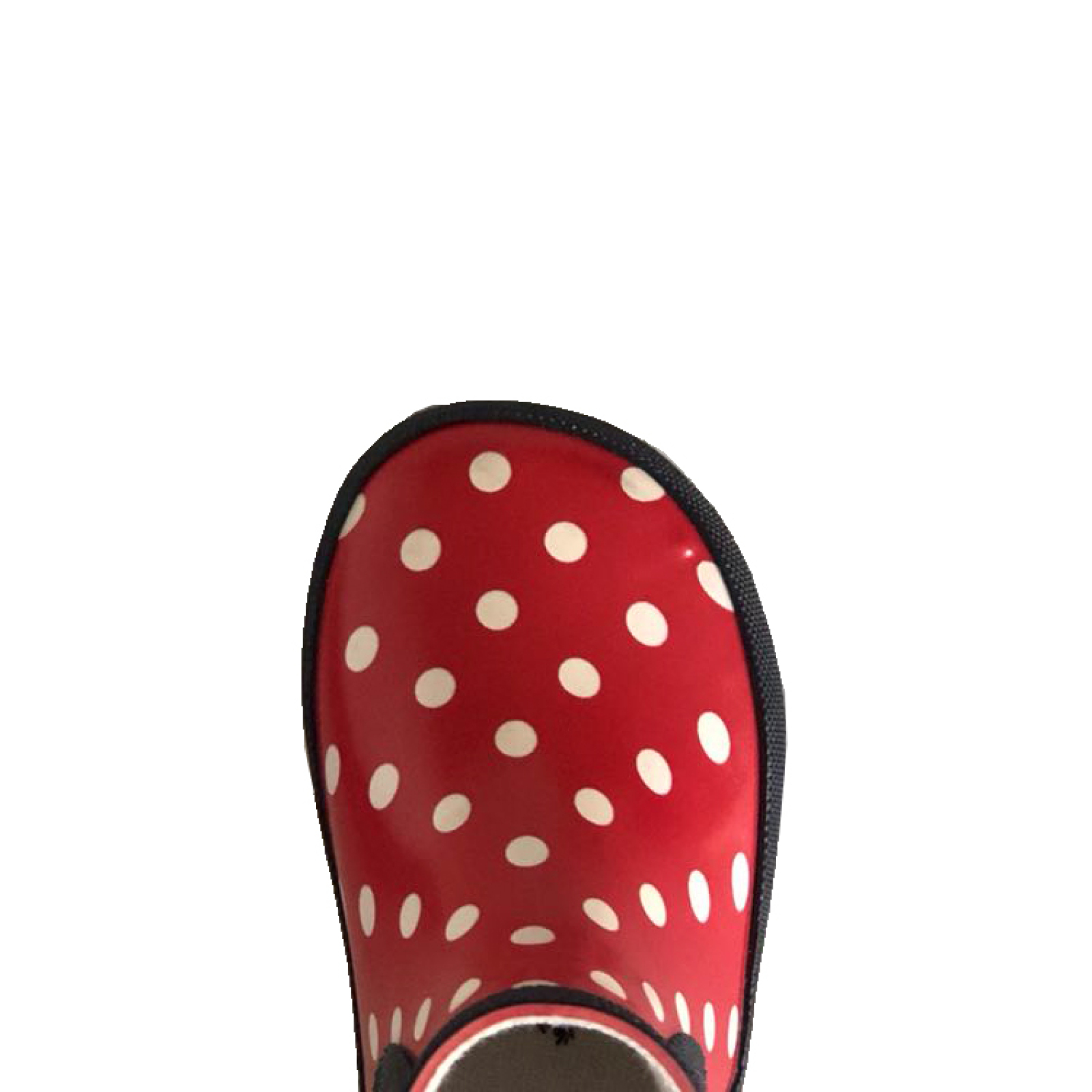 Kids Red Dot Printing Mid Waterproof Rubber Boots