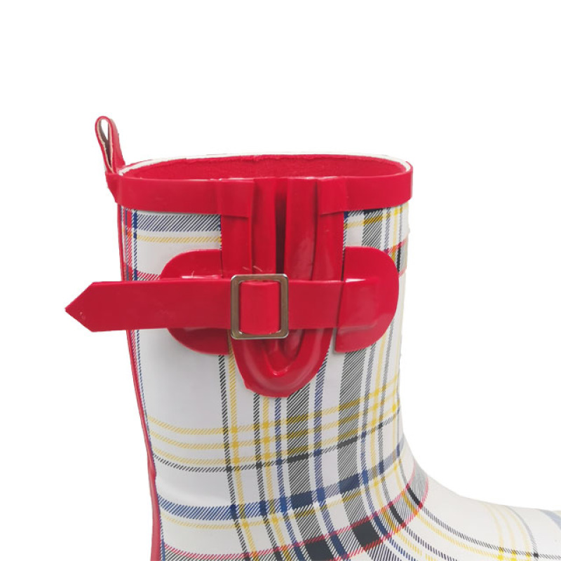 Wholesale Kids Rubber Rain Boots With Adjustable Waterproof Gusset