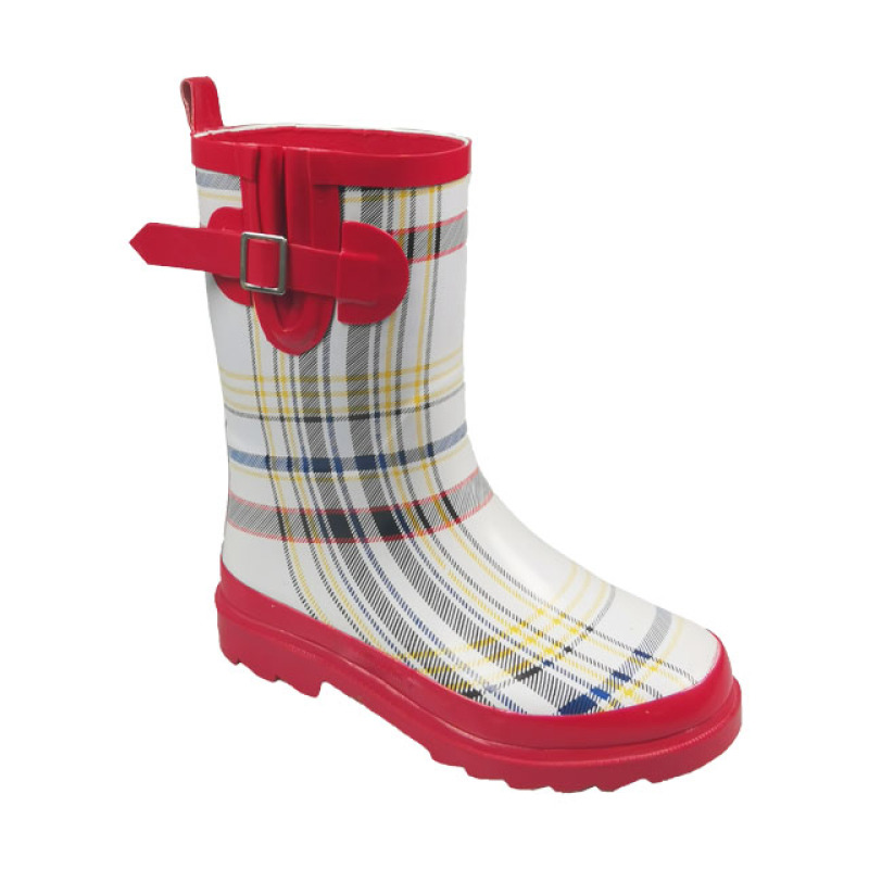 Wholesale Kids Rubber Rain Boots With Adjustable Waterproof Gusset