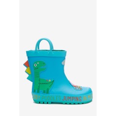 Kids Dinosaurs Rubber Rain Boots Waterproof 3D Wellies