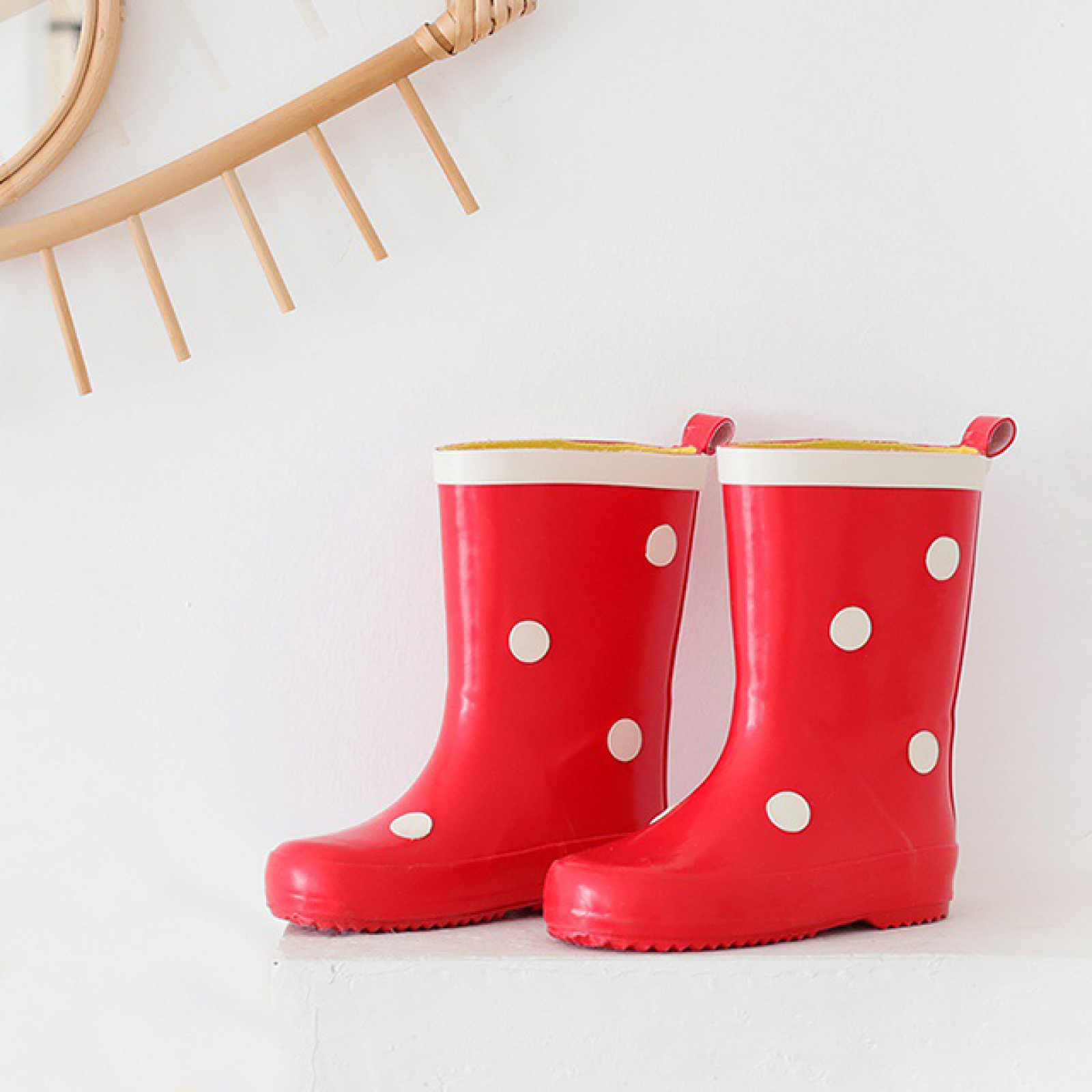 Fashion Children's Rain Boot  With Small Round Point Non Slip Lightweight Rubber Rain Boots
