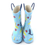 Children Waterproof Rubber Rain Boots with Cute Printing Gumboots Wellies
