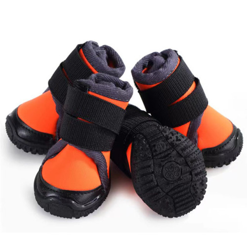 Hot Selling Wholesale High-top Waterproof Anti-Slip Large Dog Cotton Boots Outside Dog Shoes