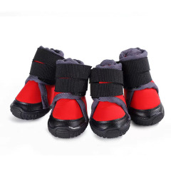 Hot Selling Wholesale High-top Waterproof Anti-Slip Large Dog Cotton Boots Outside Dog Shoes