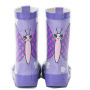 Wellington Boots Wholesale Purple Baby Rubber Boots Gumboots Rain Wellies with Printing for Kids