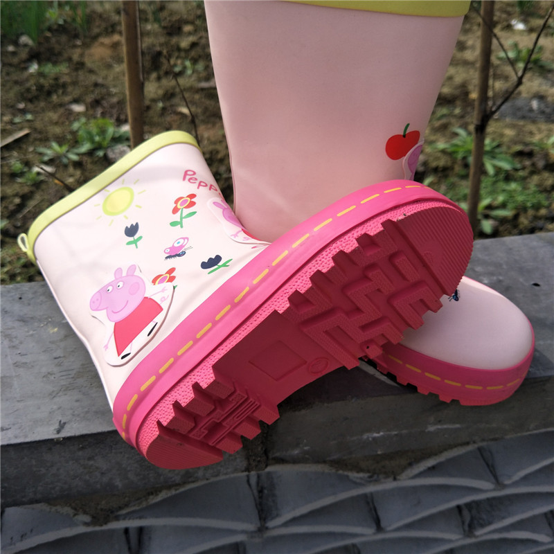 Children's Rain Boots Cartoon Rain Boots Waterproof Baby Rain Boots Fashion Rubber Shoes