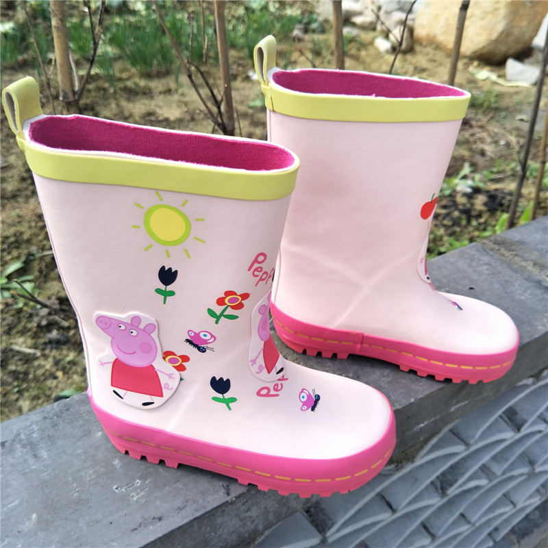 Children's Rain Boots Cartoon Rain Boots Waterproof Baby Rain Boots Fashion Rubber Shoes