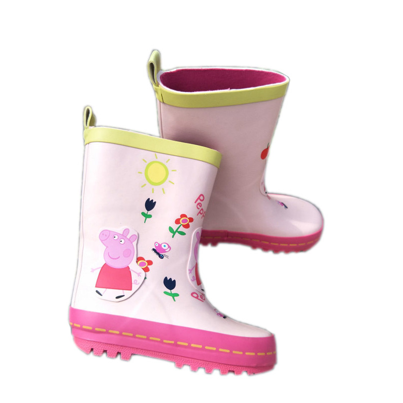 Children's Rain Boots Cartoon Rain Boots Waterproof Baby Rain Boots Fashion Rubber Shoes