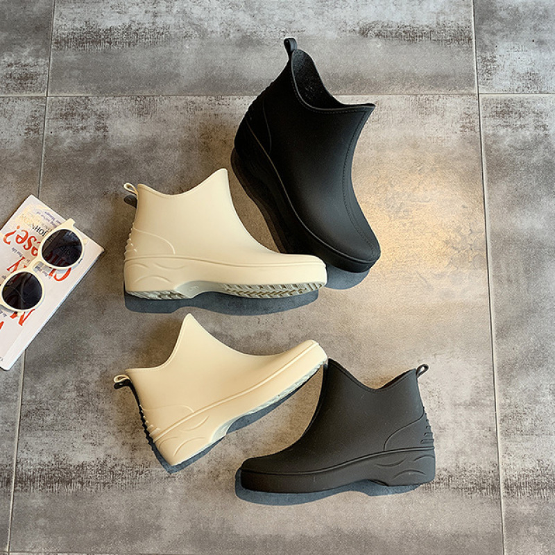 Chelsea Boots Manufacturer Wholesale Fashion Low Cut Women's PVC Water Rain Boots