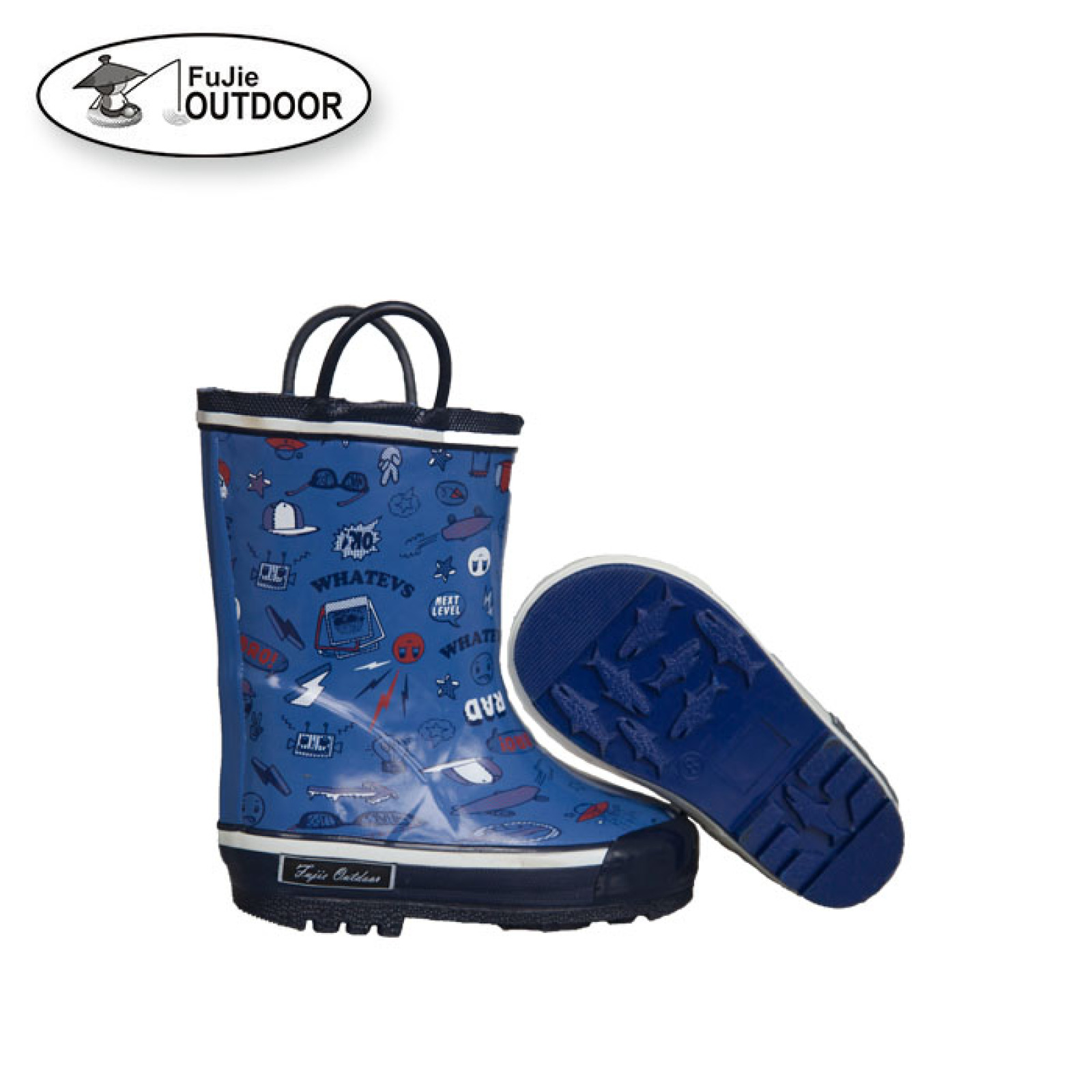 Kids funny Character Rubber Rain Wellies