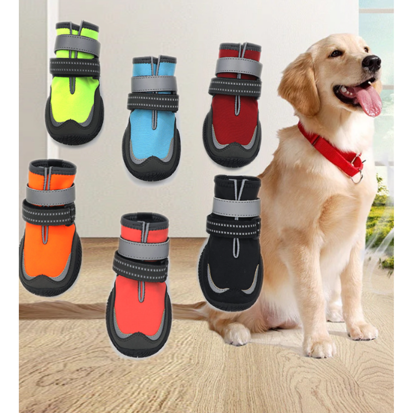 Fashion Designer Pet Shoes Large Dog Shoes Winter Waterproof  Outdoor Hiking Shoes Waterproof Dog Boots