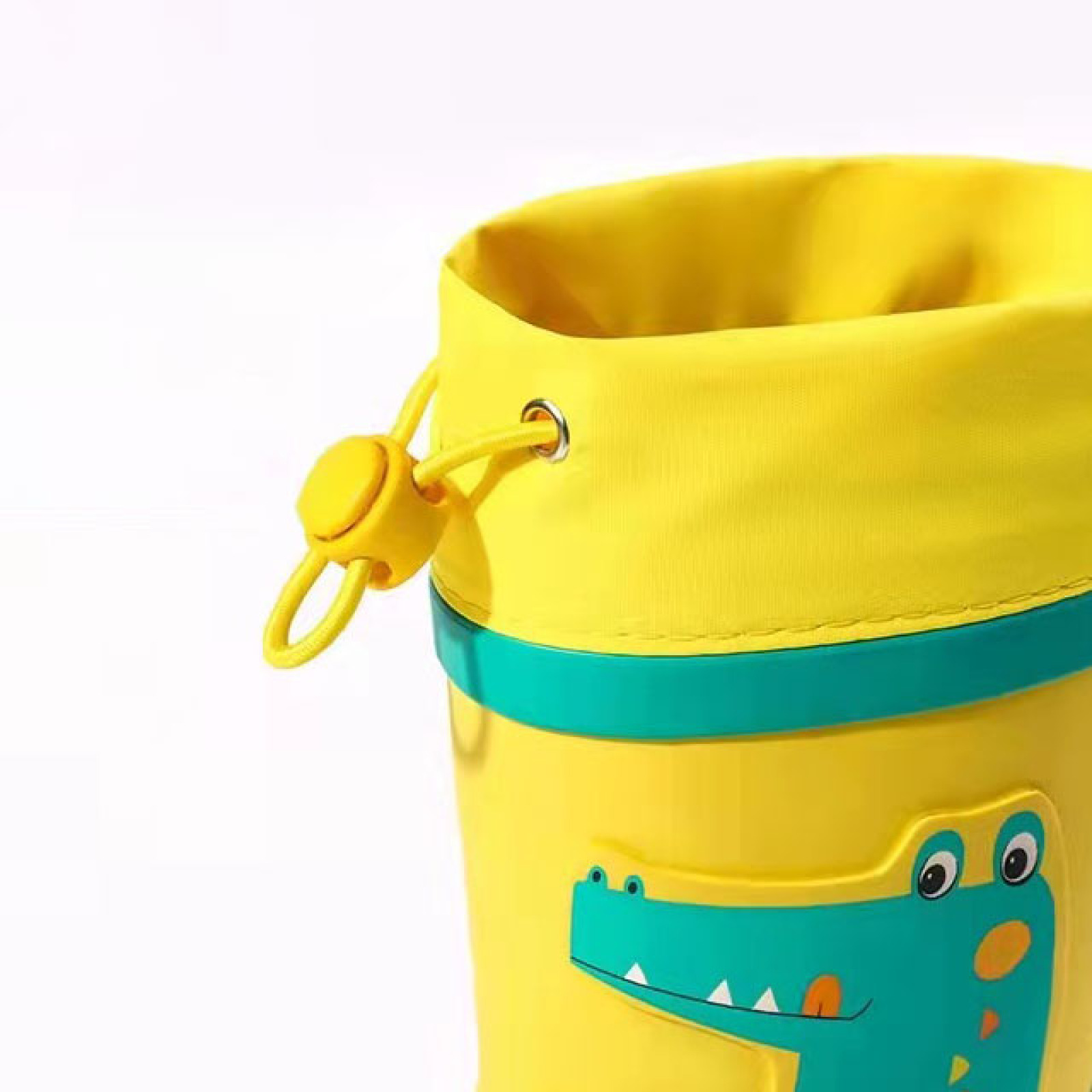 Hot Sale 100% Waterproof Toddler Kids 3D Cute Rubber Boots Kids Wellies Rain Boots With Adjustable Front String