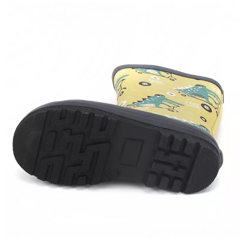 Hot Sale Custom Wholesale Kids Gumboots Printed Rubber Wellies Rain Boots For Kids Toddler