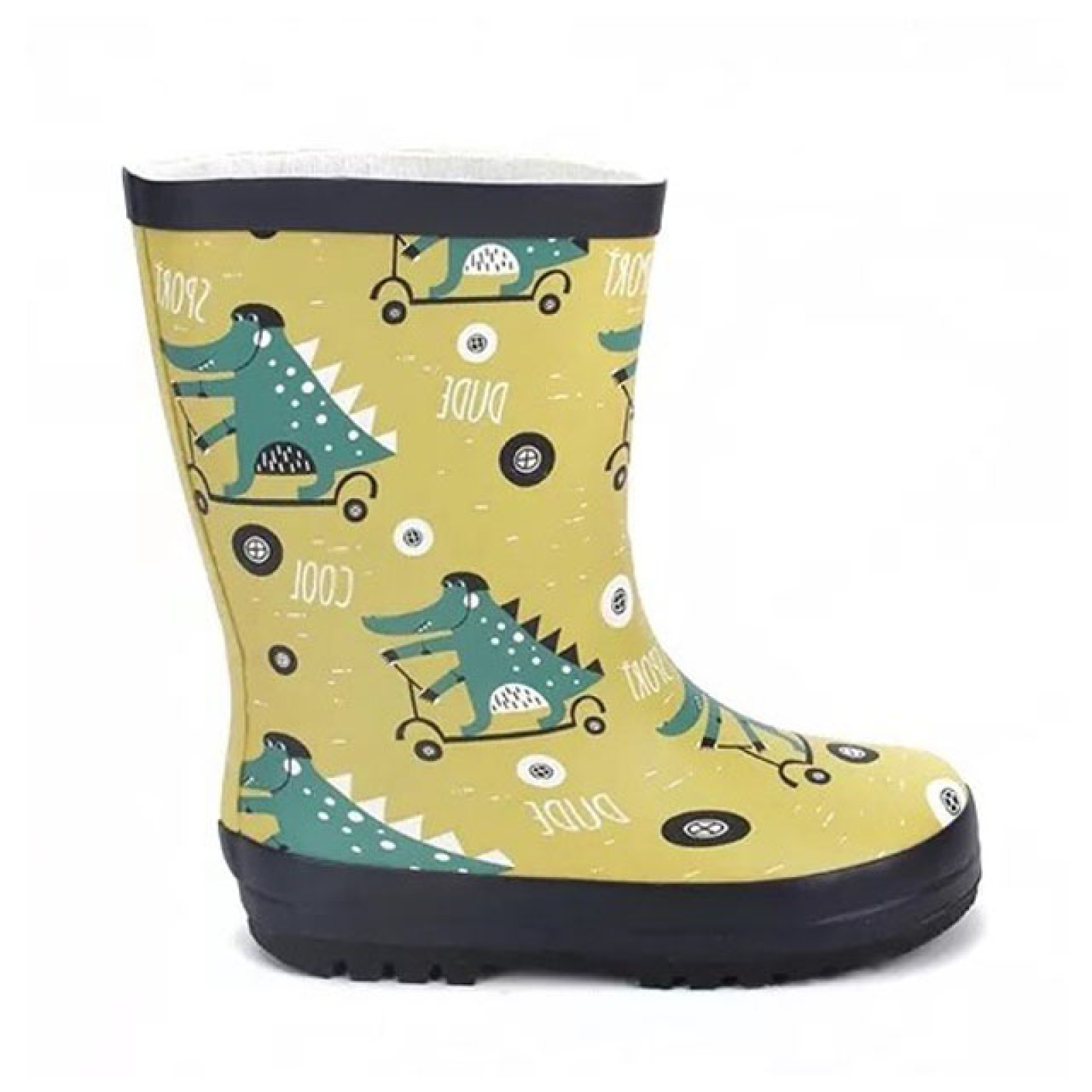 Hot Sale Custom Wholesale Kids Gumboots Printed Rubber Wellies Rain Boots For Kids Toddler