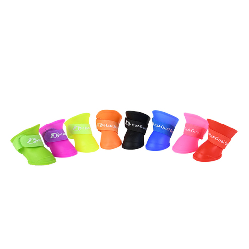 High Quality Custom Waterproof Dog Shoes Delicate Appearance Rain Pet  Rubber Boots For Outdoor
