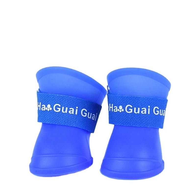 High Quality Custom Waterproof Dog Shoes Delicate Appearance Rain Pet  Rubber Boots For Outdoor