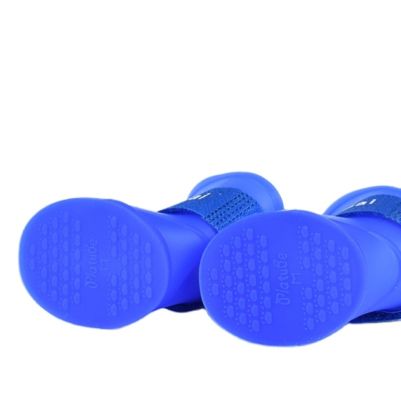 High Quality Custom Waterproof Dog Shoes Delicate Appearance Rain Pet  Rubber Boots For Outdoor
