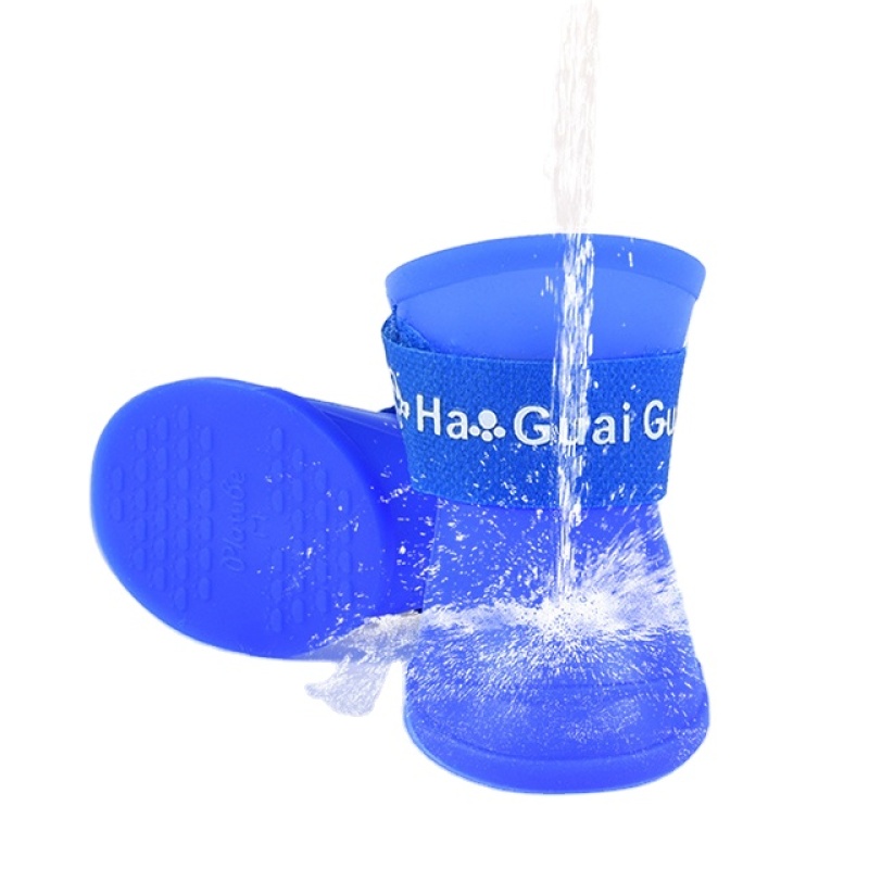 High Quality Custom Waterproof Dog Shoes Delicate Appearance Rain Pet  Rubber Boots For Outdoor