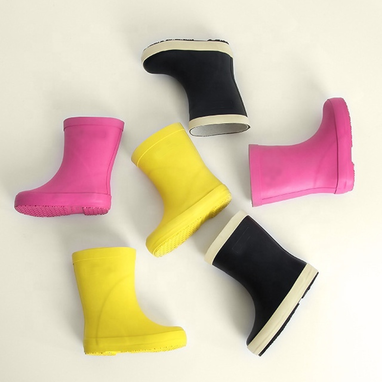 Unisex Customized Lovely Kis Rubber Boots Waterproof Gumboots Rain Shoes Wellies