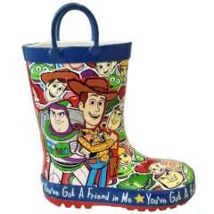 Best Selling Kids 3D design Character Printed Easy-On handle Rubber Waterproof Rain Boots