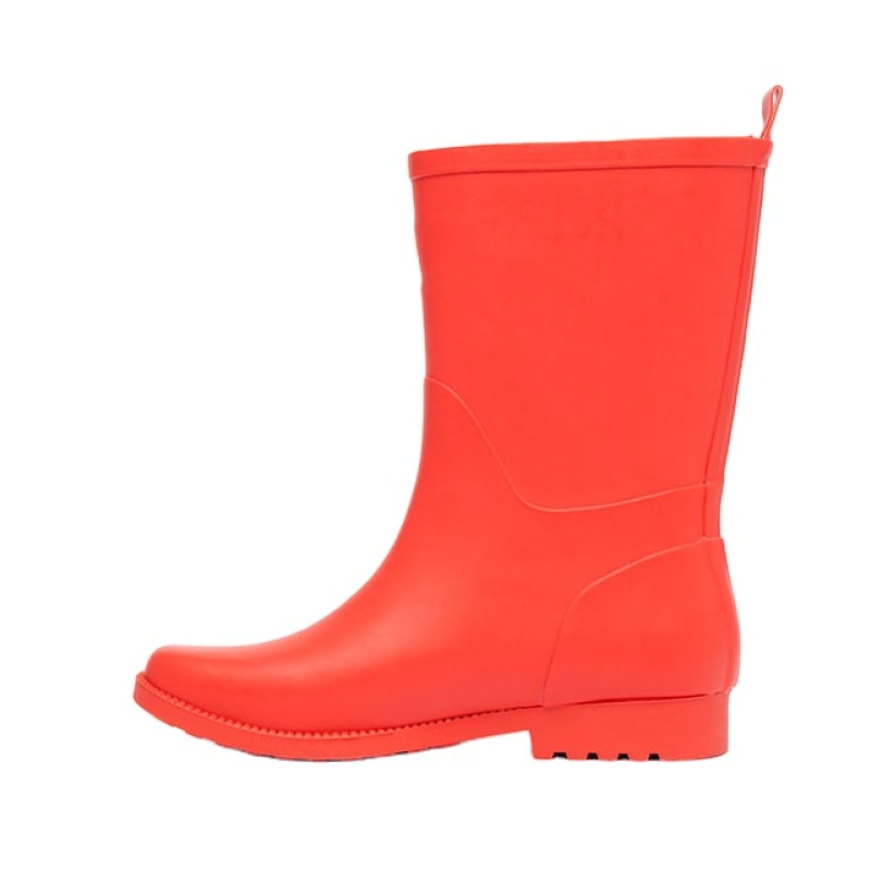 Wholesale Custom Wellington Outdoor Waterproof  Cheap Price Women Half Rain Rubber  Boots