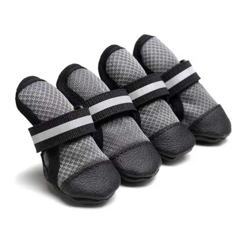 Pet Dog Waterproof Shoes Dog Breathable Rain Boots for Medium Large Dogs with Anti-Slip Sole