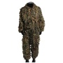 Outdoor Durable 3D Camouflage Uniform for Soldiers Woodland Hunting Ghillie Suit Customized Wholesale